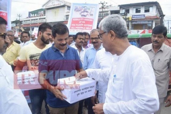 Braving BJP attacks, Tripura CPI-M collects Rs. 23 Lakh donations for Kerala