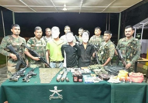 Assam Rifles nabbed 3 ultras of NSCN