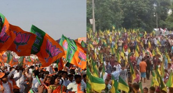 IPFT, BJP alliance again under risk with Lok Sabha seat sharing IPFT, BJP alliance again under risk with Lok Sabha seat sharing