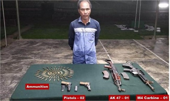 Assam Rifles apprehended cadre of UTLA (SKT), recovered weapons 