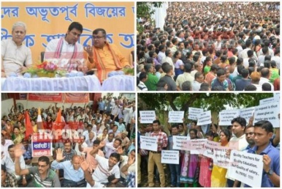7th CPC Mass Cheating : Statewide Employees erupt in resentments in Social Media, calls â€˜BATPARâ€™ Party, JUMLA cheaters fooled Tripura, 0.32 Factor meagre Pay Hike ahead Durga Puja, no DA worst in Tripuraâ€™s history 