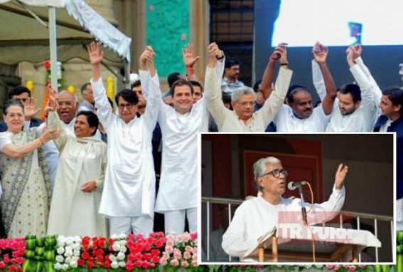 Manik Sarkar wakes up from long 'slumber', calls for 'Grand Alliance' among Non-BJP parties in Lok Sabha Election Manik Sarkar wakes up from long 'slumber', calls for 'Grand Alliance' among Non-BJP parties in Lok Sabha Election