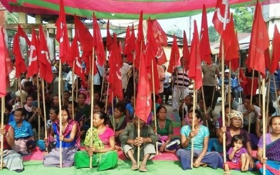 CPI-M's Tribal Wing protests for food & work CPI-M's Tribal Wing protests for food & work