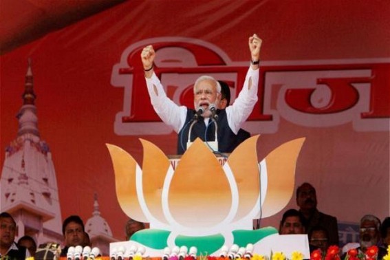 Modi slams Congress for lack of development in Mizoram Modi slams Congress for lack of development in Mizoram