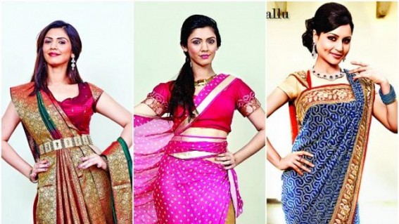 Give modern twist to saris