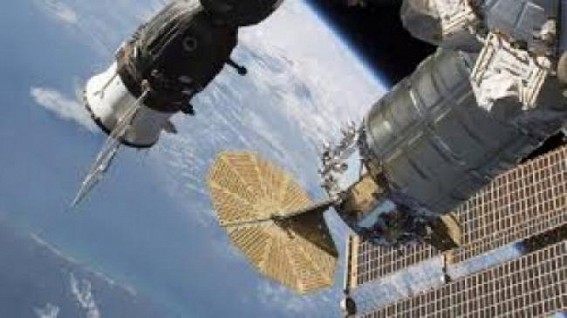 Spacewalk: Russian cosmonauts to check hole in Soyuz docked to ISS