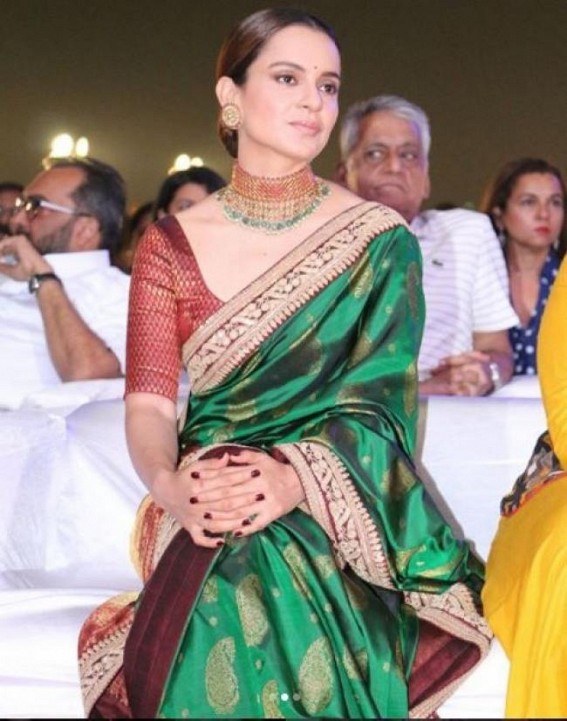 I feel more free, feminine in saris: Kangana Ranaut I feel more free, feminine in saris: Kangana Ranaut