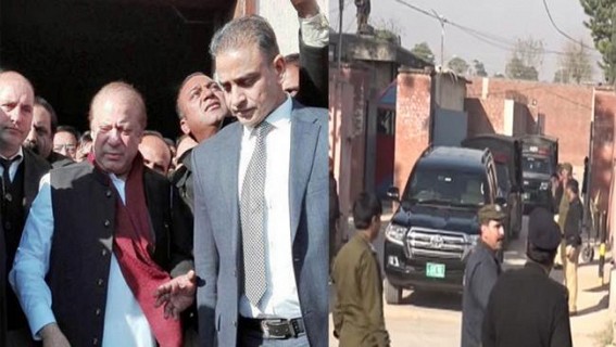 Nawaz Sharif moved to jail in Lahore Nawaz Sharif moved to jail in Lahore