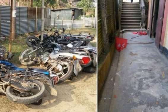 Madness grips BJP, vandalized Panisagar CPI-M office Madness grips BJP, vandalized Panisagar CPI-M office