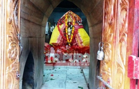 A new Beginning with Ma Tripura Sundari's Blessing on New Year's Day 2018 : Rush of devotees since morning at Matabari