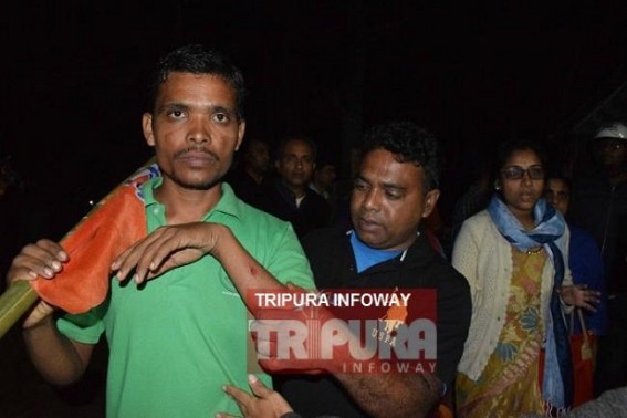 CPI-M, BJP clash at Agartala : Many injured