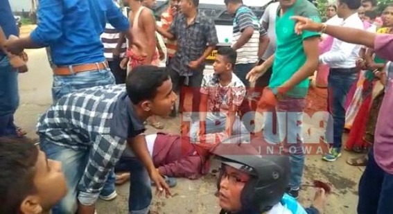 Two injured in bike accident on National Highway : 1 serious