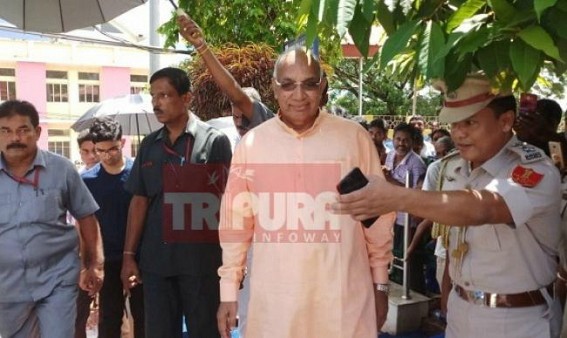 New Governor visits Matabari, offers prayers to Tripura Sundari Goddess 
