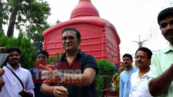 Singer Abhijeet visits Matabari Singer Abhijeet visits Matabari