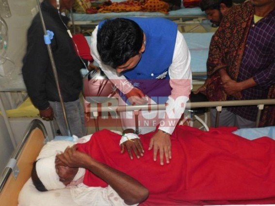 1 killed, 5 serious after in CPI-Mâ€™s attack at Belonia : BJP President meets GB referred patients 
