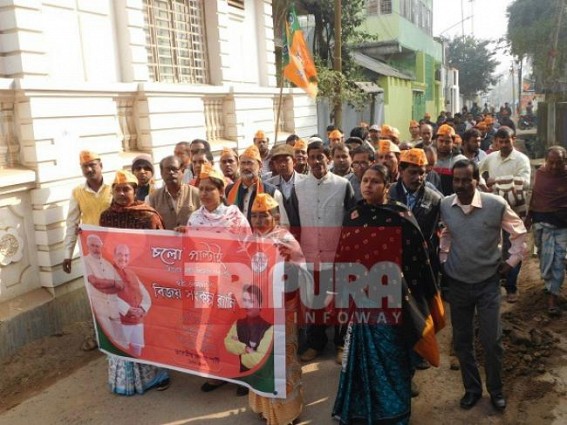 BJP campaigning in full wave ahead of Amit Shah's visit 