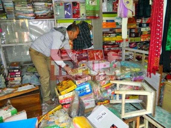 Garment shop looted, businessman doubts CPI-M