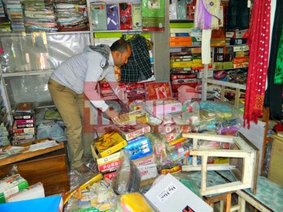 Garment shop looted, businessman doubts CPI-M Garment shop looted, businessman doubts CPI-M