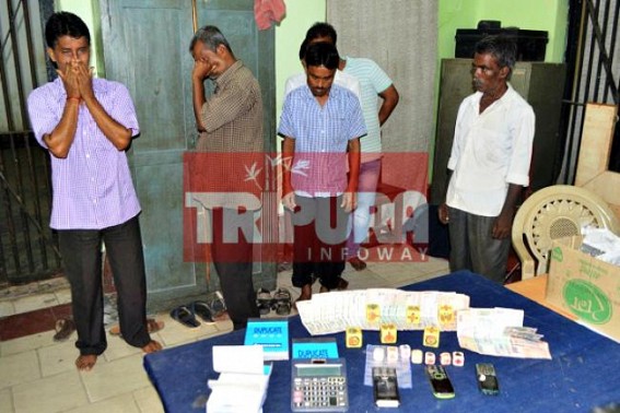 6 gamblers arrested from Battala 6 gamblers arrested from Battala