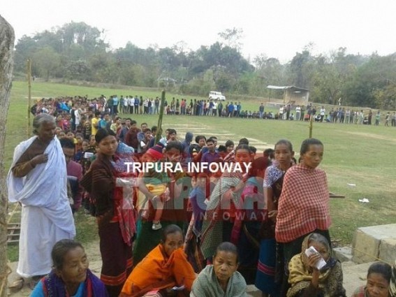 Power disruption in Sabroom re-poll : Voting started with solar lights, webcasting halted Power disruption in Sabroom re-poll : Voting started with solar lights, webcasting halted