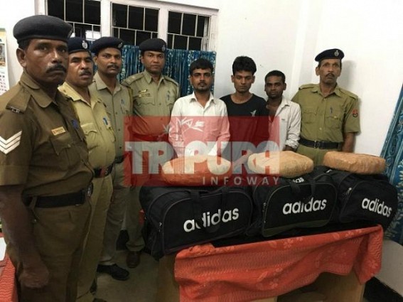 3 arrested in Ganja business by Tripura Police 