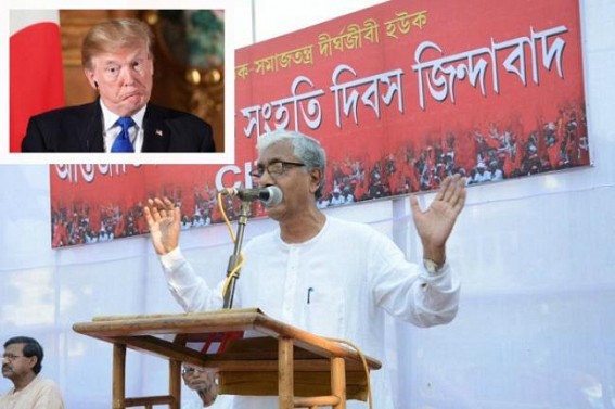 â€˜Trump is totally Crazy ! Looting Globe from US, leading 3rd World Warâ€™ : Anti-Capitalist, Anti-National CPI-M tirade by Manik Sarkar on May Day