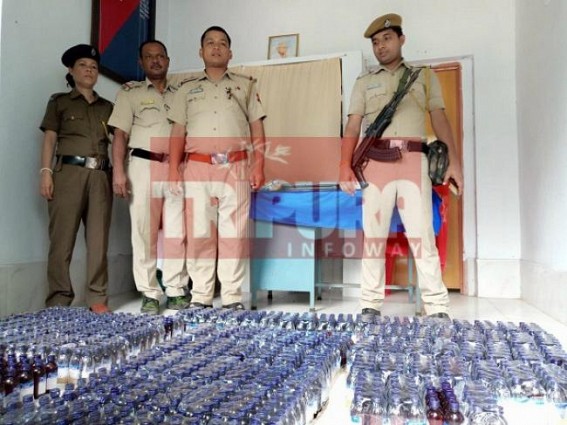 Phensedyl worths Rs. 5 lakhs seized at Bishalgarh