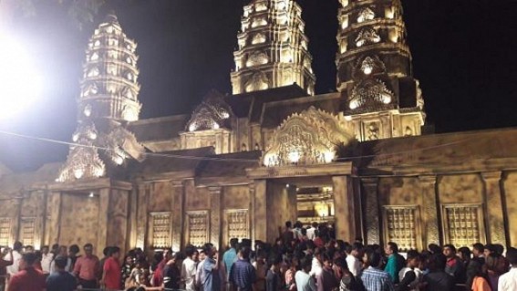 Capital city glittering on Astami Night : Festival Spirit soars high Across Tripura