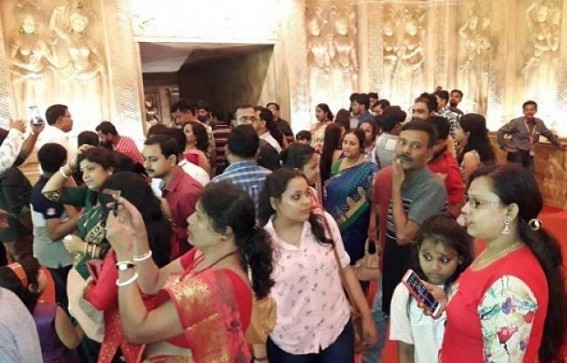 Tripura celebrates Navami night : Crowd across puja pandals on last night of Durga Puja