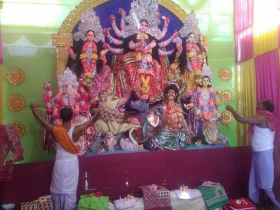 'Devi Bandana', 'Anjali', 'Shiuli' mark auspicious Maha Saptami in Tripura : 'Pran pratistha' ritual observed across clubs