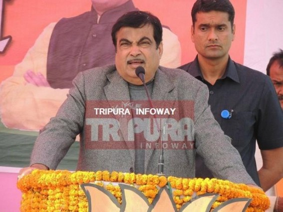 'Rs. 11,000 crores road construction in next 2 years, after BJP comes in power' : Gadkari 'Rs. 11,000 crores road construction in next 2 years, after BJP comes in power' : Gadkari