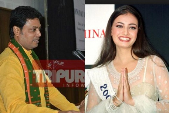 â€˜What can one say of a man who claims Internet existed in ancient India?â€™ 2000 Miss Asia Pacific Dia Mirza hits Tripura CM for his remark about 'Beauty Pageants' 