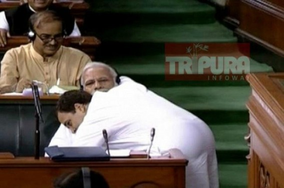 'I can be Pappu for You, but I don’t Hate You', Rahul hugs PM Modi 'I can be Pappu for You, but I don’t Hate You', Rahul hugs PM Modi