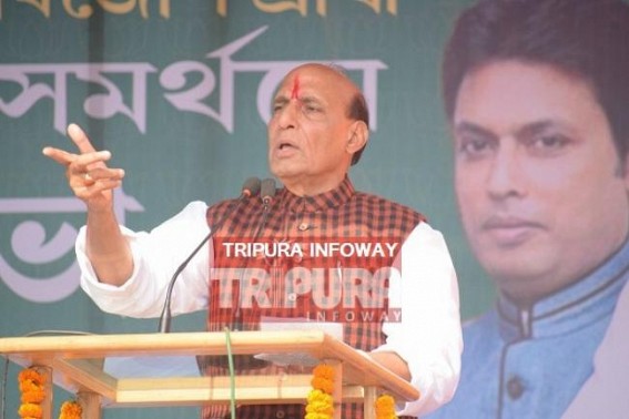 Rajnath Singh hits Manik Sarkar on 90 : 10 fund debacle with Centre : 'How many years should a state govt get to stand on its own feet?', asks Rajnath Rajnath Singh hits Manik Sarkar on 90 : 10 fund debacle with Centre : 'How many years should a state govt get to stand on its own feet?', asks Rajnath