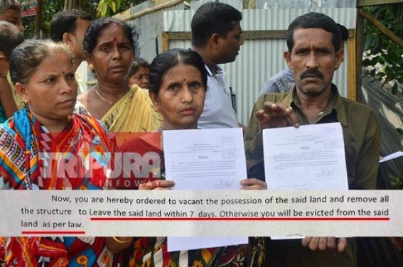 Tripura Govt launches Eviction drive for dam construction to control flood damages on Howrah river banks : Locals demand Rehabilitation from CM