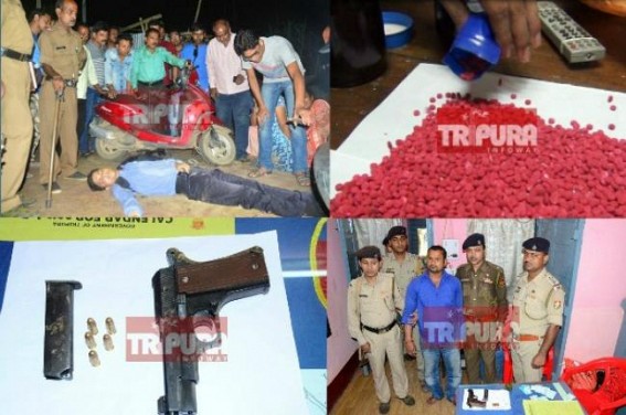 Lawless Tripura turns a Transit hub for Indo-Bangla narcotics smuggling : Heroin, Brown Sugar, Ganja, Fensedyl, spiking crime, frequent murders  indicate State Police, CID, Intelligence failures 