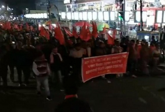 BJP’s marked criminal Nabadul Banik’s gang attacked CPI-M State General Secretary Gautam Das at Bishalgrah : CPI-M protests erupt in Agartala BJP’s marked criminal Nabadul Banik’s gang attacked CPI-M State General Secretary Gautam Das at Bishalgrah : CPI-M protests erupt in Agartala