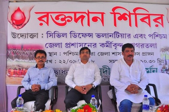 West DM office held blood donation camp