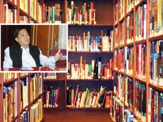 Hooligan BJP activists lock MP Jiten Choudhury funded library 
