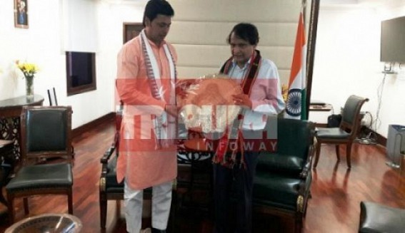 CM meets Suresh Prabhu, Ravi Shankar Prasad at Delhi CM meets Suresh Prabhu, Ravi Shankar Prasad at Delhi