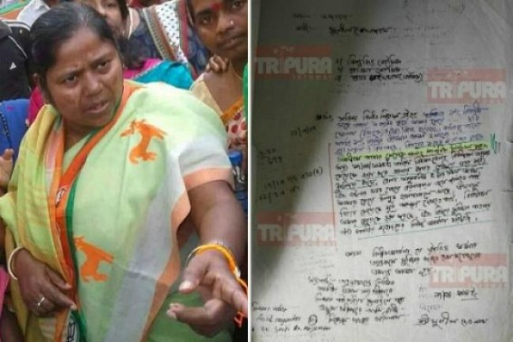 Terror sponsored across West Tripura to ensure BJP Crime Queenâ€™s election victory : BJPâ€™s MP candidate dreaming to be Central Minister amid murder, smuggling, dowry, women-torturer accusations 