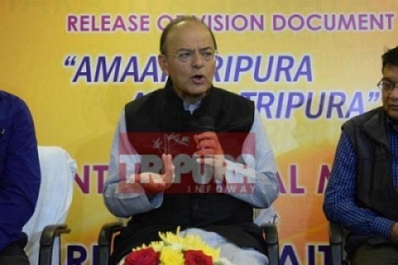 BJP’s JUMLA business in Tripura : FM Arun Jaitley’s attempt to counter Rahul Gandhi, but 100% will fail to answer Tripura’s unemployed youths behind his JUMLA promises BJP’s JUMLA business in Tripura : FM Arun Jaitley’s attempt to counter Rahul Gandhi, but 100% will fail to answer Tripura’s unemployed youths behind his JUMLA promises