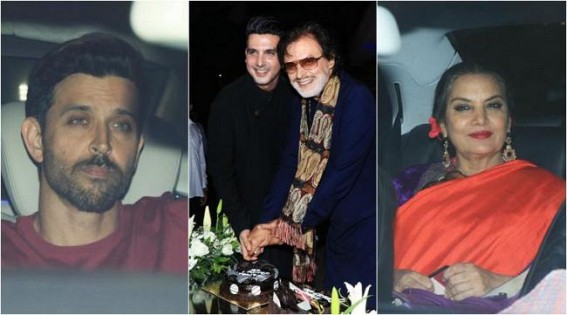 Hrithik, Shabana, Shatrughan at Sanjay Khan's birthday party Hrithik, Shabana, Shatrughan at Sanjay Khan's birthday party