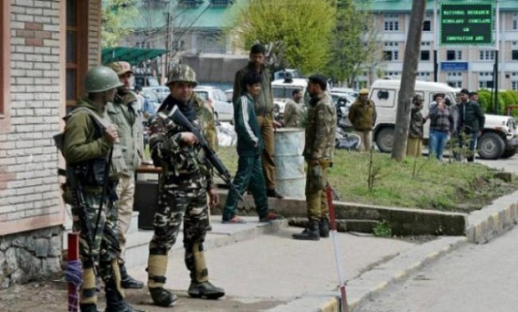 CRPF trooper shoots self after firing at colleagues CRPF trooper shoots self after firing at colleagues