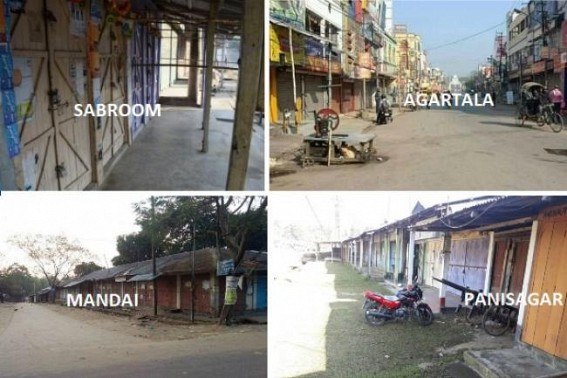 Trade Union Strike huge success in Tripura, Strike halts normal lives, Security tightened : Public express resentments against BJP’s JUMLA, Modi’s deprivation Trade Union Strike huge success in Tripura, Strike halts normal lives, Security tightened : Public express resentments against BJP’s JUMLA, Modi’s deprivation
