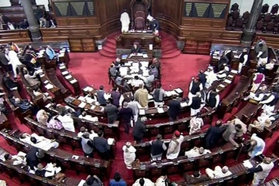 Quota bill moved in Rajya Sabha amid uproar Quota bill moved in Rajya Sabha amid uproar