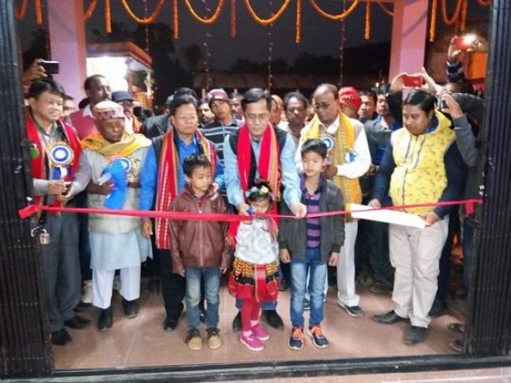 MP Jiten dedicates Community hall from MP fund