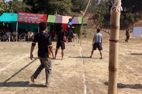 Friendly volleyball match organized by Assam Rifles