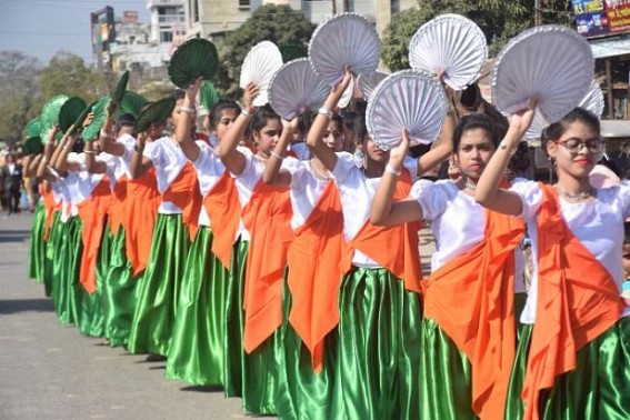 Netaji Subhas Vedyaniketan students celebrate Netaji Jayanti, colourful rally draws mass attention Netaji Subhas Vedyaniketan students celebrate Netaji Jayanti, colourful rally draws mass attention