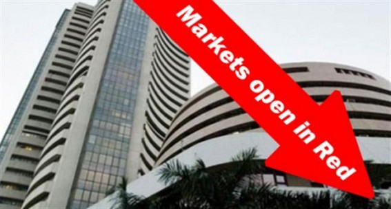 Markets open in red on Friday Markets open in red on Friday